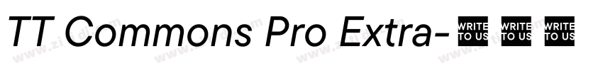 TT Commons Pro Extra字体转换